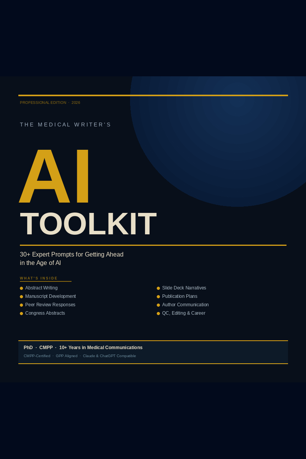 Medical Writer’s AI Toolkit — 30+ Expert Prompts for Getting Ahead in the Age of AI